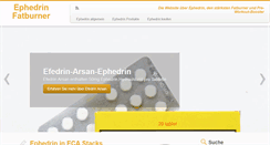 Desktop Screenshot of ephedrin-fatburner.com